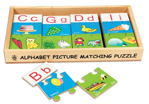 Alphabet Picture Matching Puzzle Strips